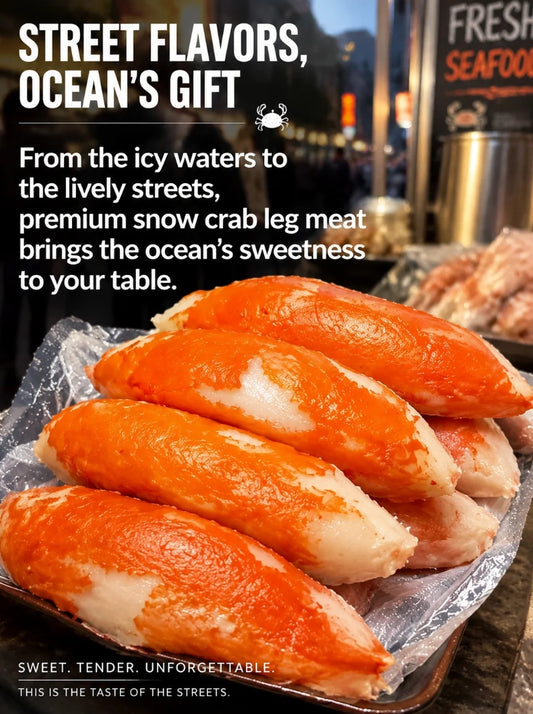 🦀 High Protein Crab Leg Seafood Snack, Low Carb Friendly, Ready-to-Eat Ocean Flavor Treat