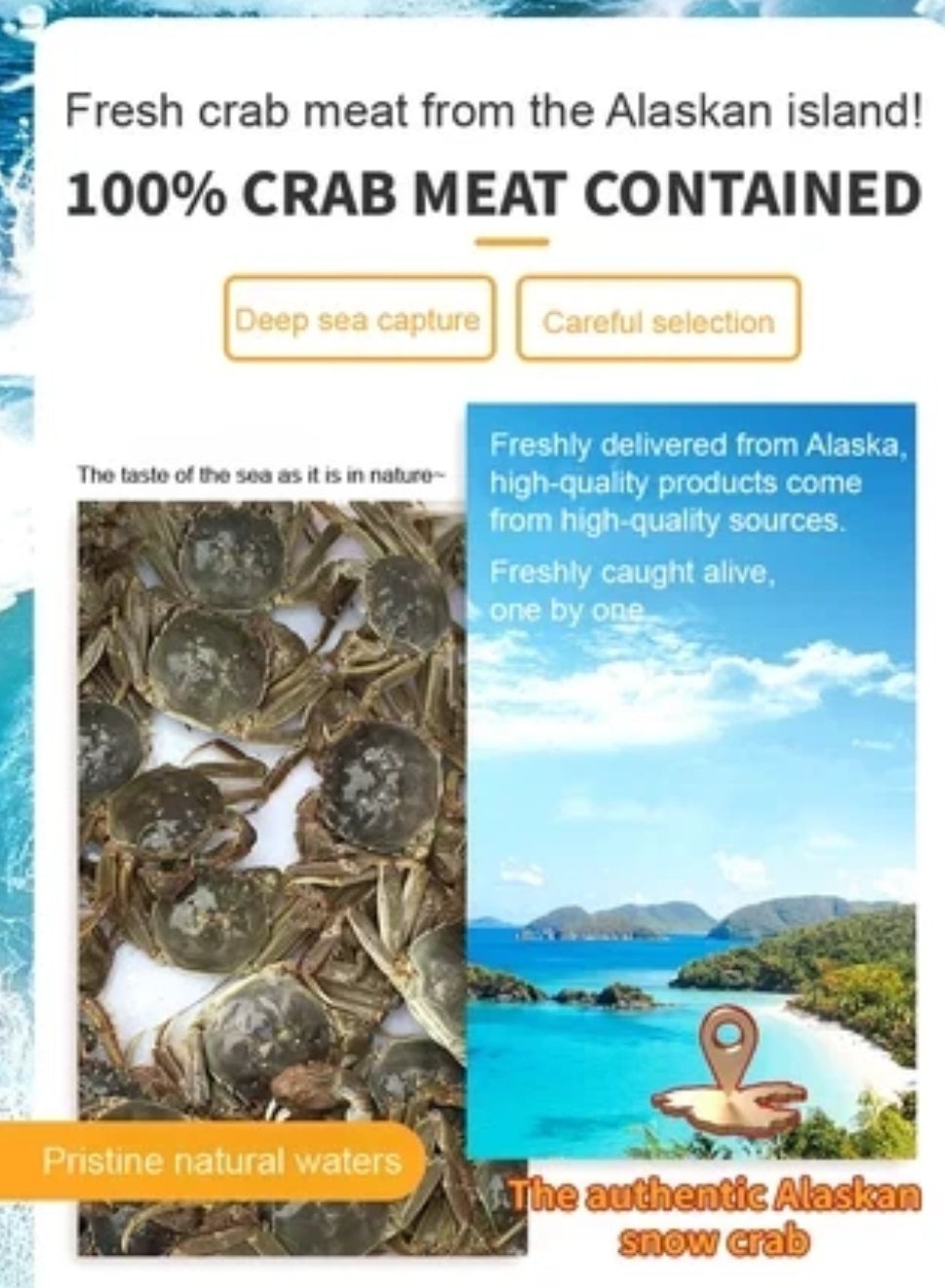 Alaskan Snow Crab Ready-to-EatCrispy Crab-Elon