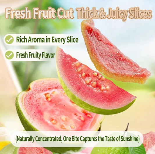 Say goodbye to high-calorie guilt! Satisfy yourcravings with ourfiber-rich Red Guava slices
