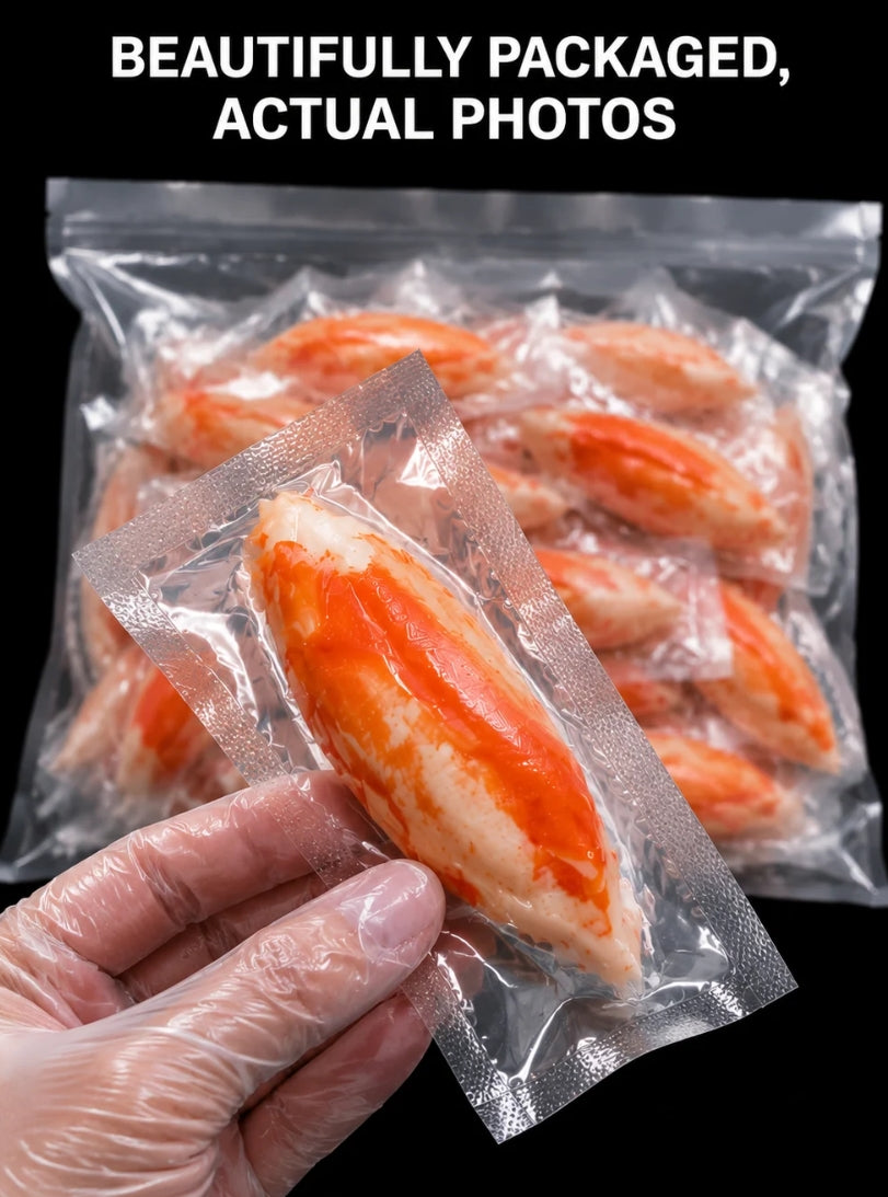 🦀 High Protein Crab Leg Seafood Snack, Low Carb Friendly, Ready-to-Eat Ocean Flavor Treat